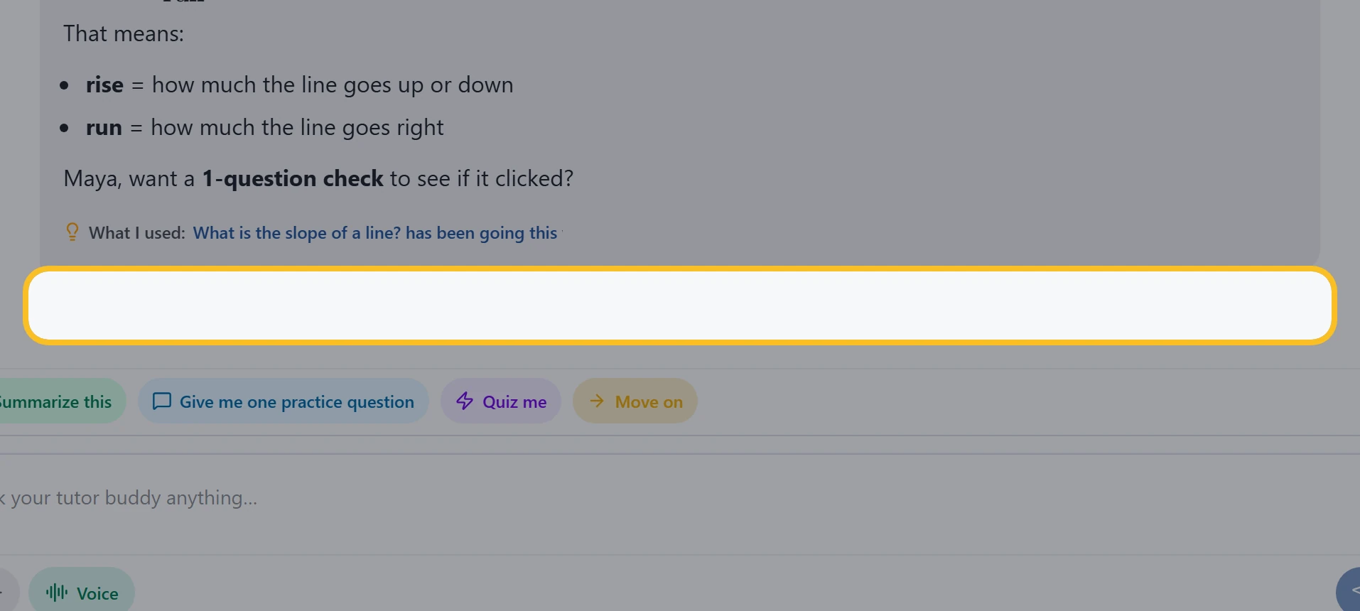Copy, Read and Try again buttons under an answer
