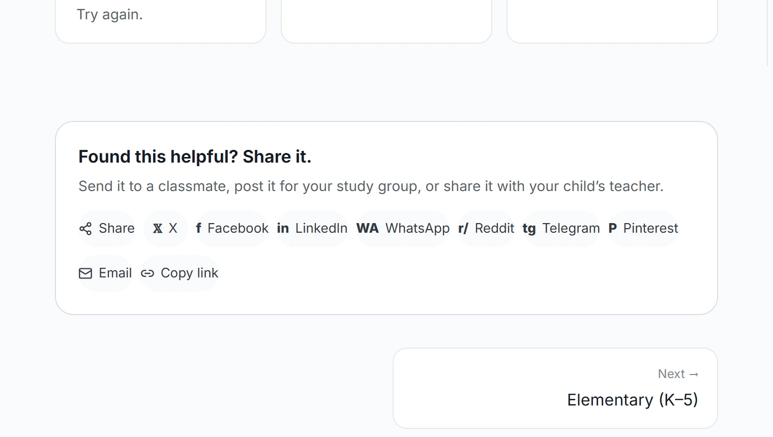 Guide share bar with social networks