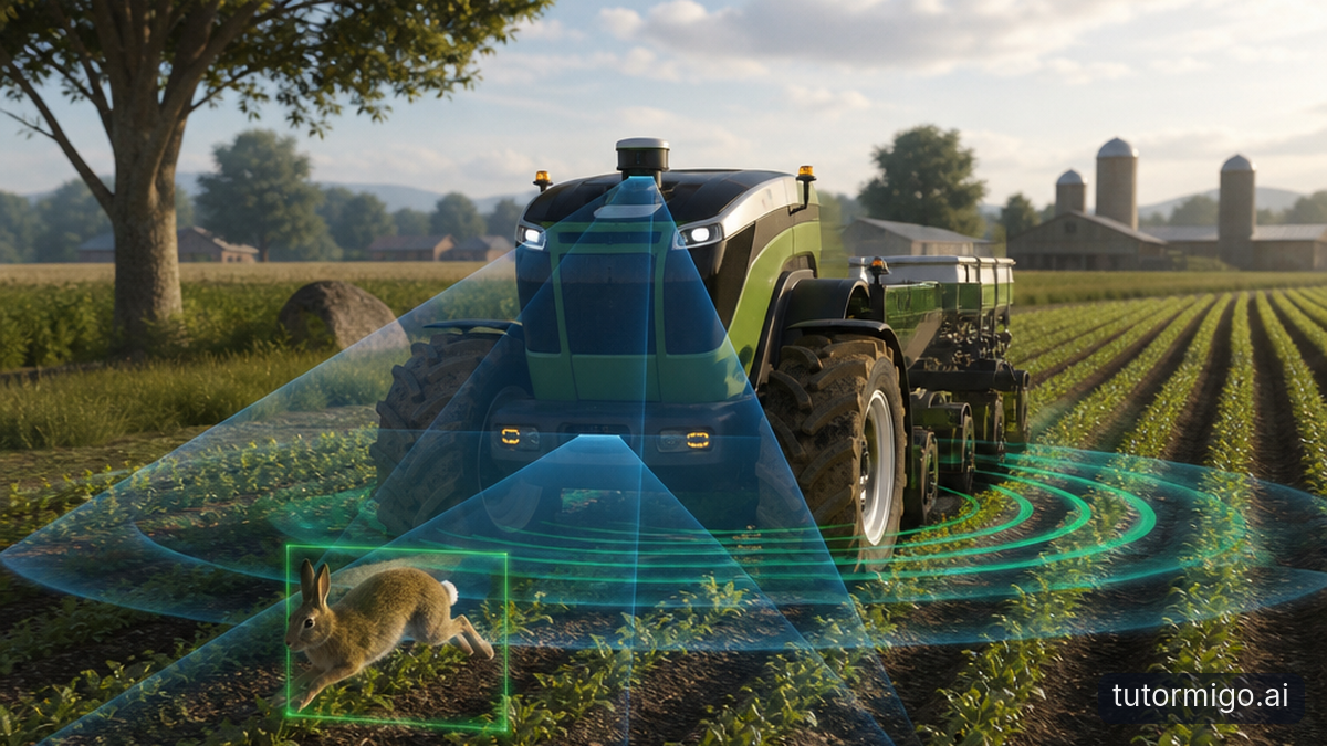 Illustration: How autonomous tractors navigate safely