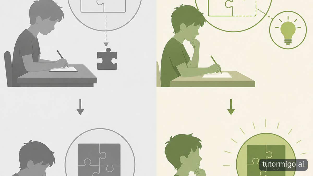 Illustration: Why Hint-First Learning Builds Understanding Better Than Copying Answers