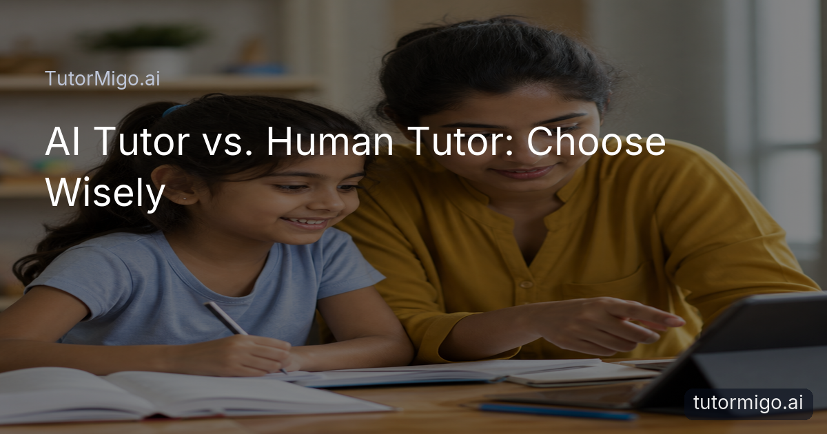 AI Tutor vs. Human Tutor: Choose Wisely