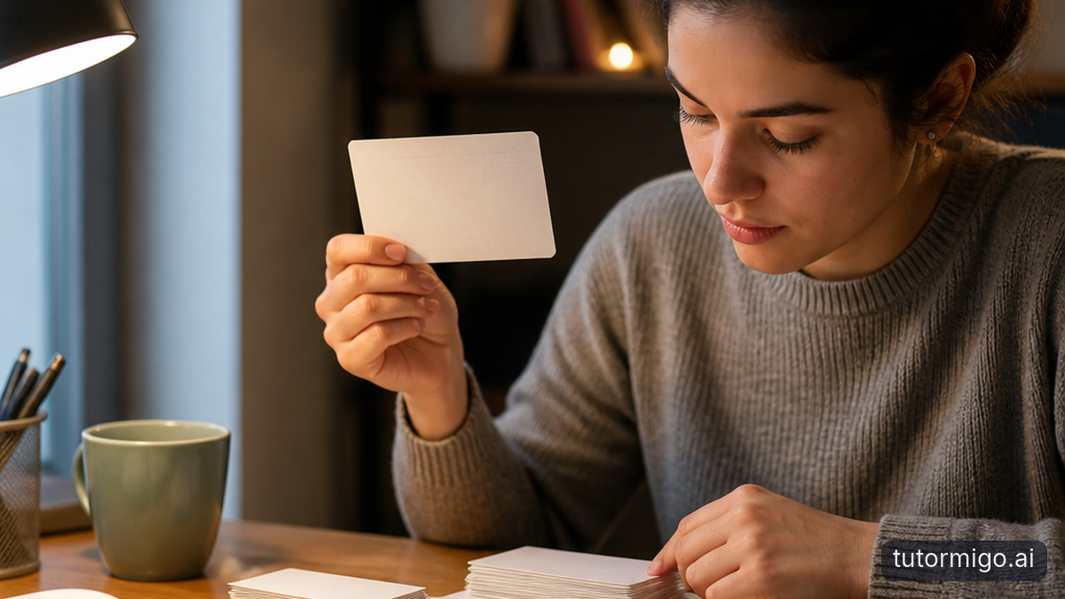 Illustration: Turn review into a routine with flashcards and study tools