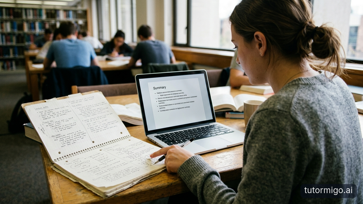 Illustration: Use AI to Turn Dense Lessons into Clear, Useful Summaries