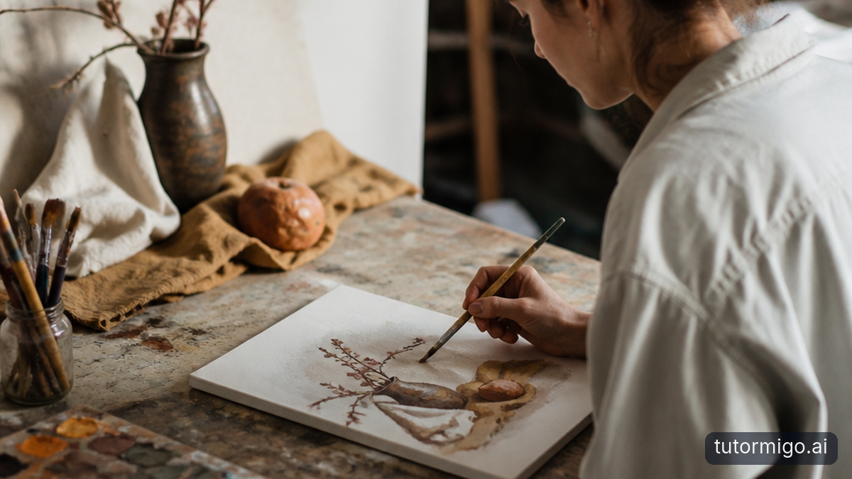 Illustration: How TutorMigo Supports Creativity Without Replacing the Artist