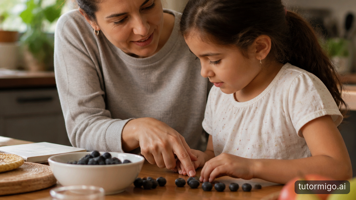 Illustration: At the Kitchen Table: When a Child Says, “I’m Bad at Math”
