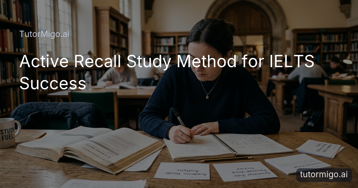Active Recall Study Method for IELTS Success