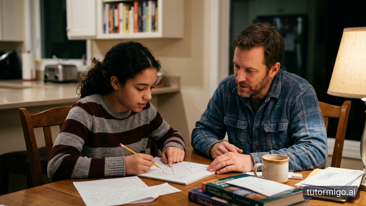Illustration: Why the 8 PM Homework Battle Is About More Than Algebra