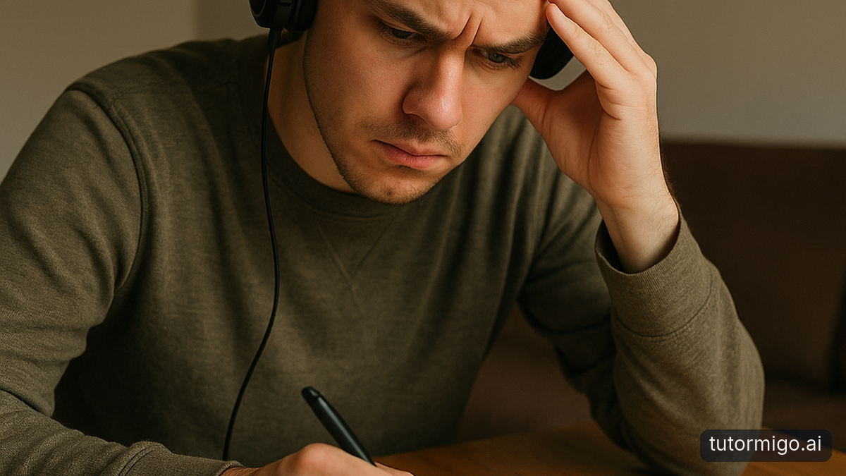 Illustration: Difficulty with the IELTS Listening Section