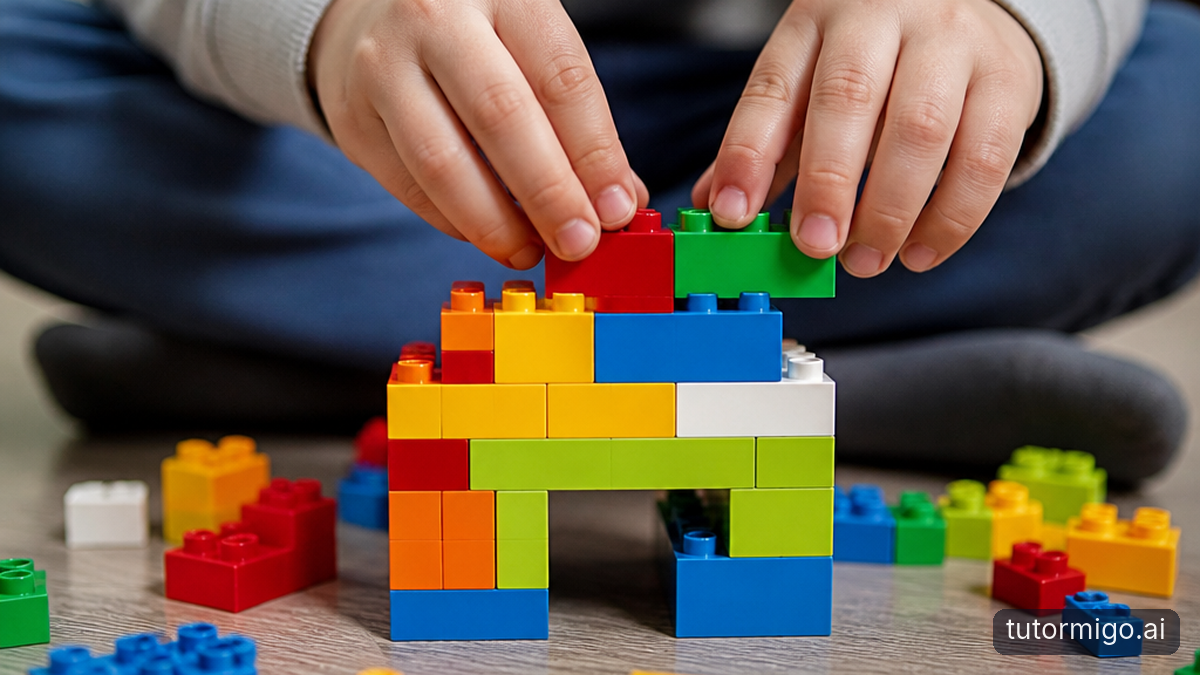 Illustration: Find the missing building block, not a label