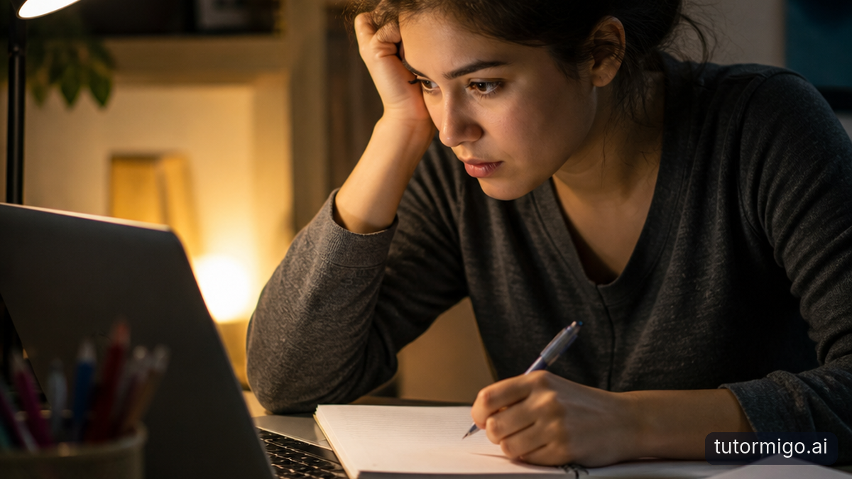 Illustration: Using AI When Homework Gets Difficult