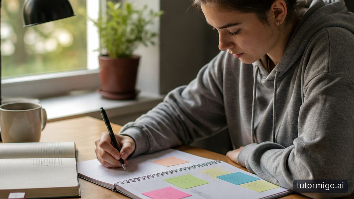 Illustration: Personalized tutoring turns questions into a study plan