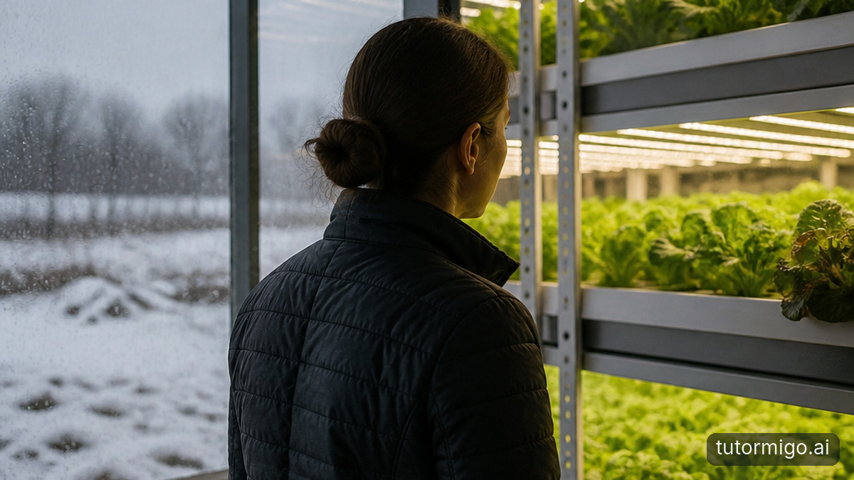 Illustration: Why Year-Round Growing Is Difficult—and How Controlled Environment Agriculture (CEA) Helps