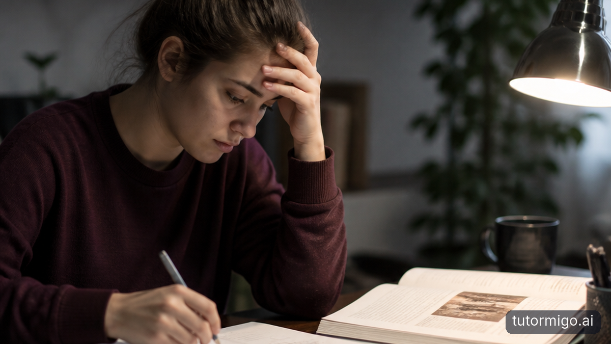 Illustration: When studying alone starts to feel stuck