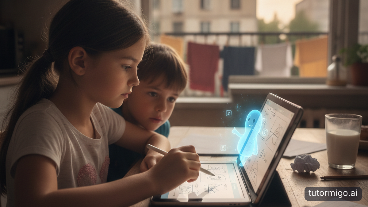 Illustration: How AI Tutoring is Closing the Learning Gap for Low-Income Families