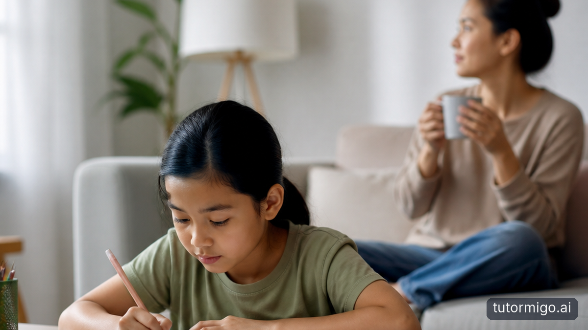 Illustration: Give your child help without being on call