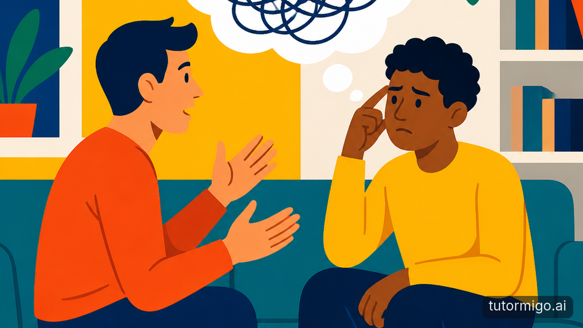 Illustration: The problem with explaining a hard idea to a peer