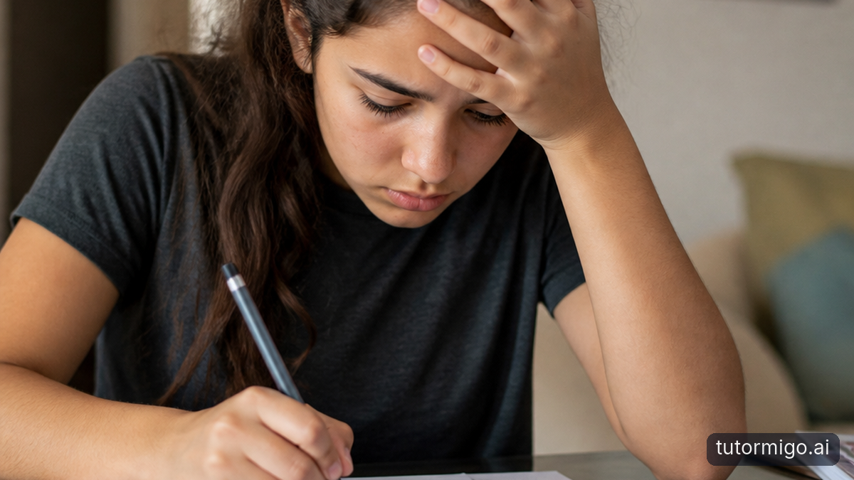 Illustration: What Math Anxiety Actually Feels Like in Real Time