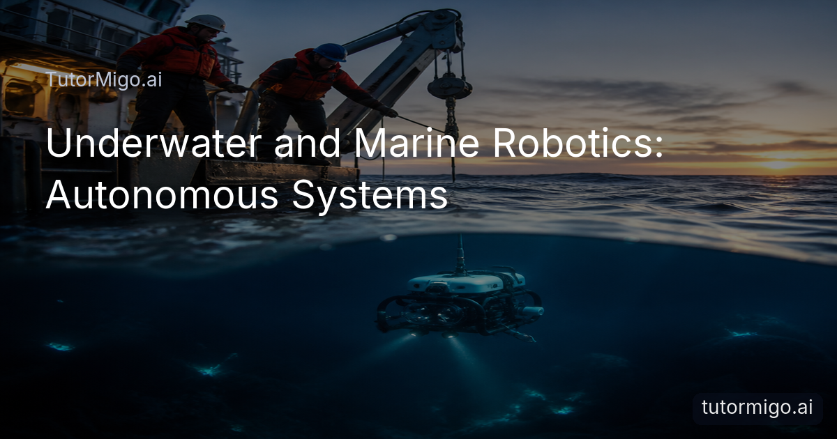 Marine engineers deploy an autonomous underwater vehicle from a research vessel into deep blue water.