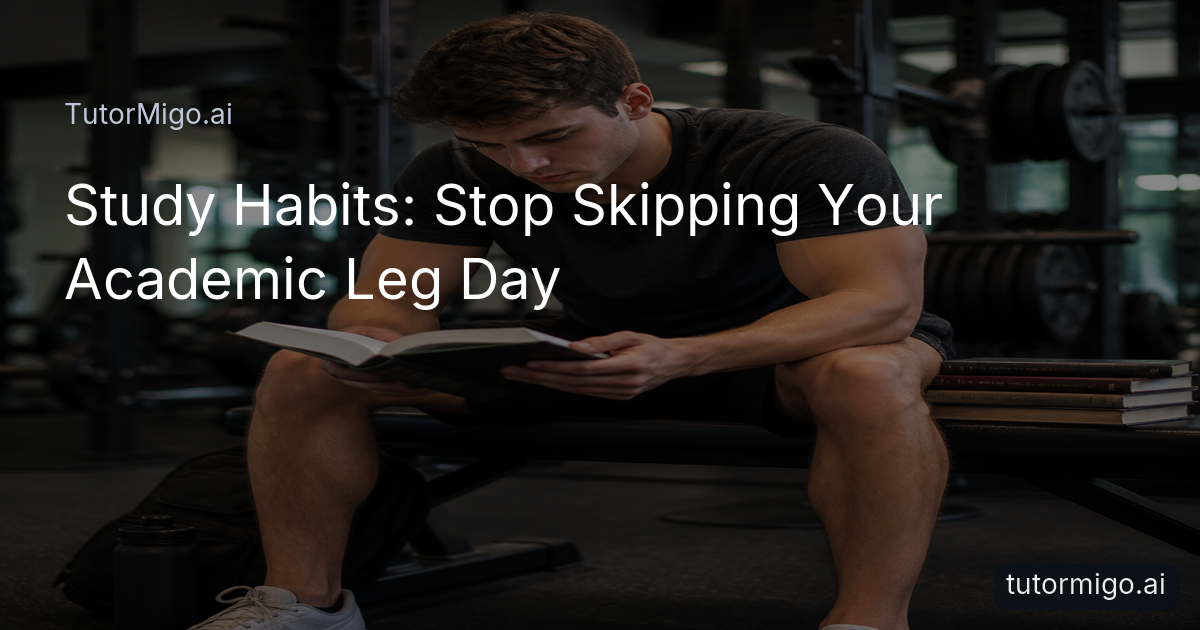 Study Habits: Stop Skipping Your Academic Leg Day