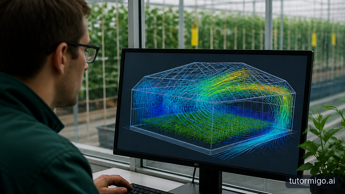 Illustration: How CFD Reconstructs Airflow in a Greenhouse
