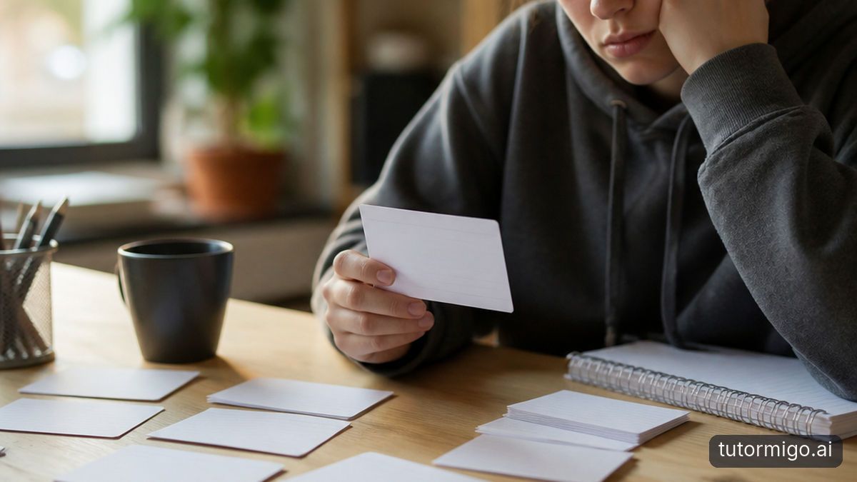 Illustration: Why Simply Reading Flashcards Isn't Enough