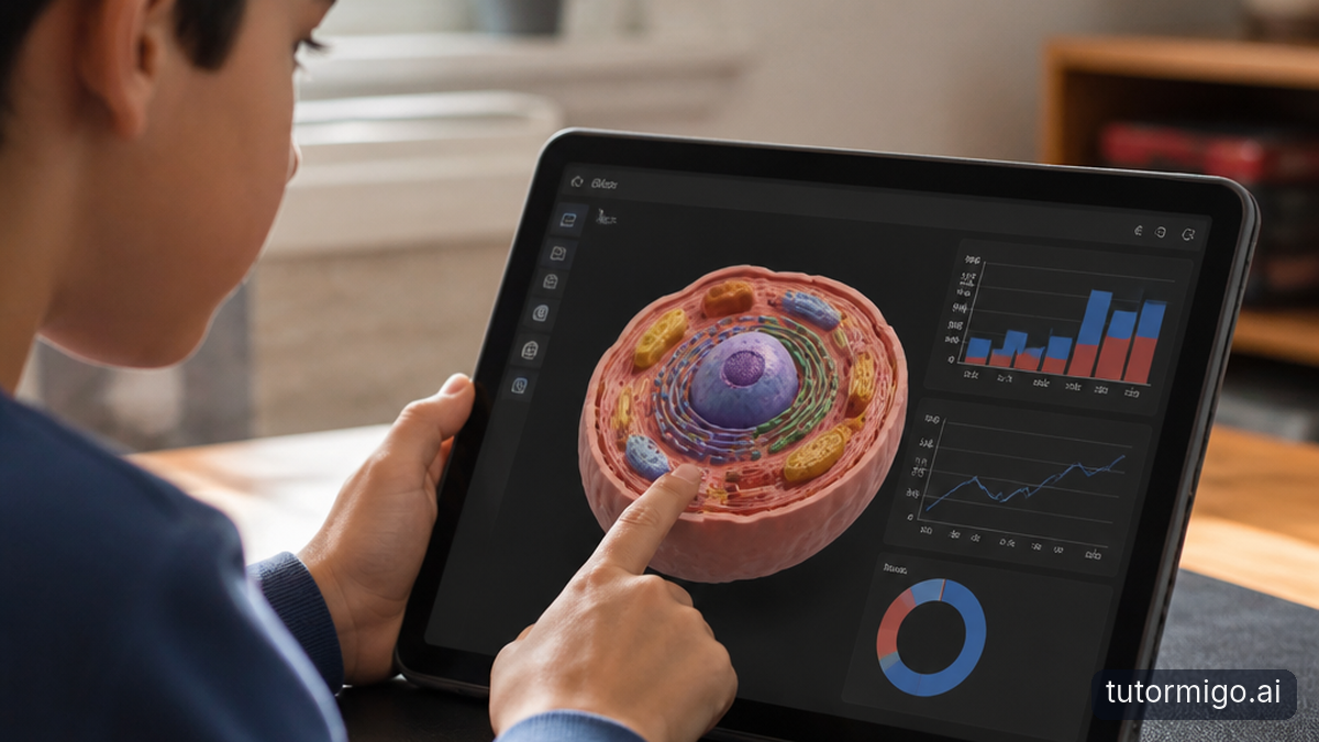 Learning That Goes Beyond Text Most AI chatbots — can only explain things in words. If your child asks how a cell works or what a 3D shape looks like from diffe