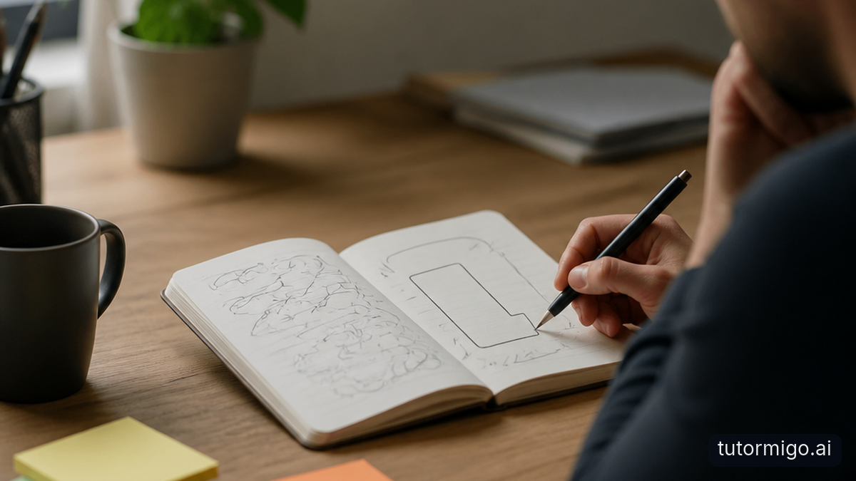 Illustration: Find the Shape Inside a Rough Idea