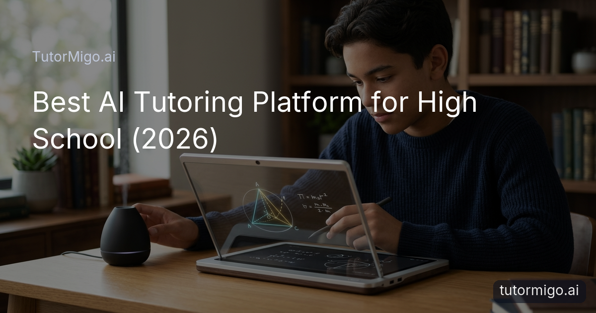 Best AI Tutoring Platform for High School (2026)