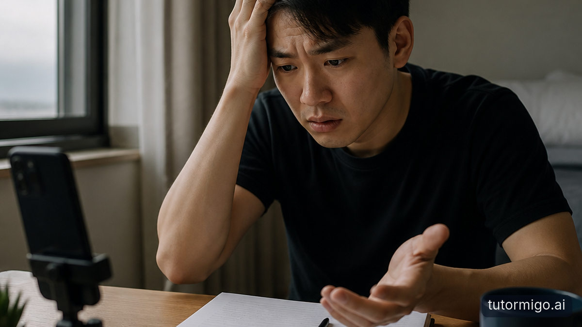 Illustration: Why IELTS Speaking Practice Alone Feels So Difficult