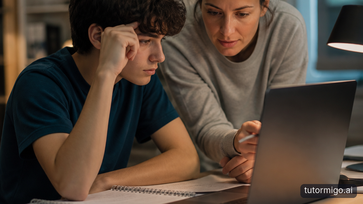 Illustration: When Advanced Math or New Science Homework Leaves You Stuck, Start With Support—not Answers