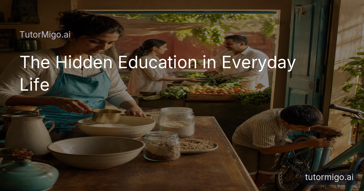 A family explores mathematics, science and decision-making through cooking, shopping and repairing a bicycle in everyday settings.