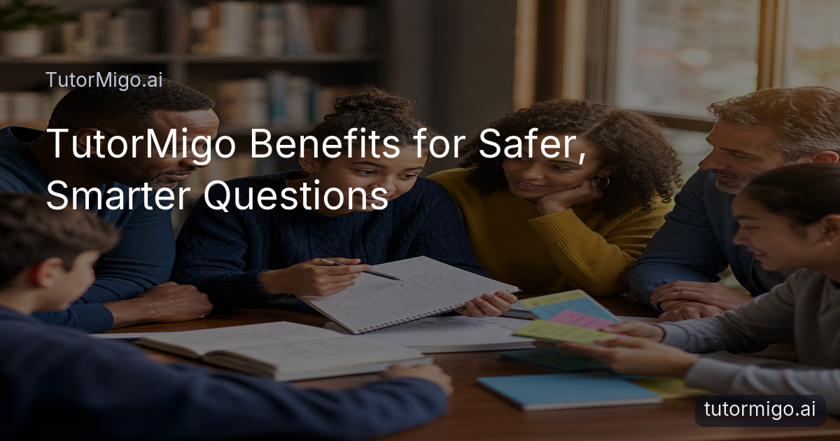 Students ask foundational questions and review study materials in a supportive learning environment with an adult nearby.